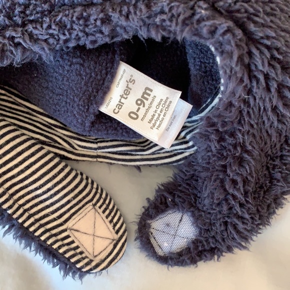 (Sold) Baby Boy Winter hats with matching mittens Fleece - Picture 4 of 4